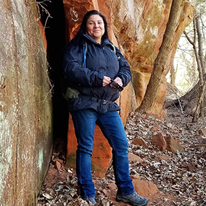 MVSP 2017 recipient Roberta Thompson researches Wichita Mountains and Atoka Formation mudrocks. 